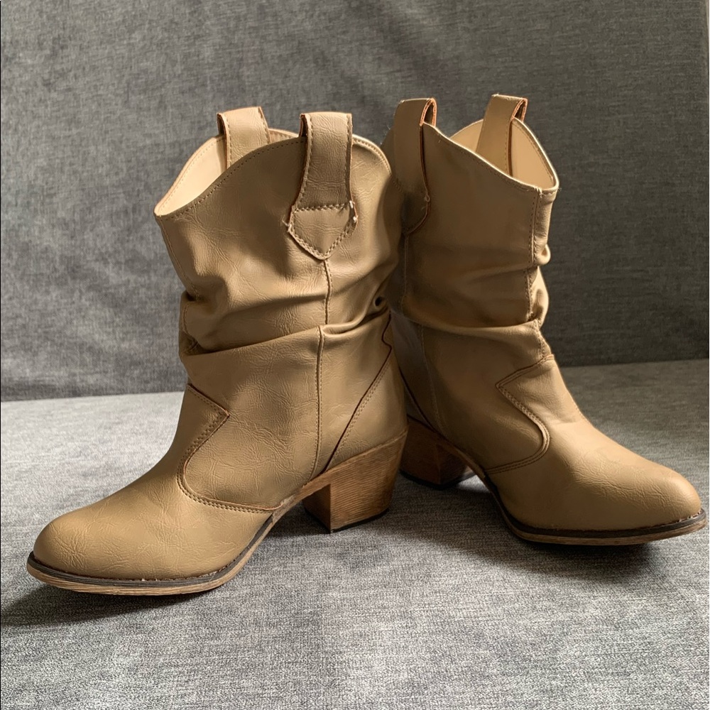 Tan boots